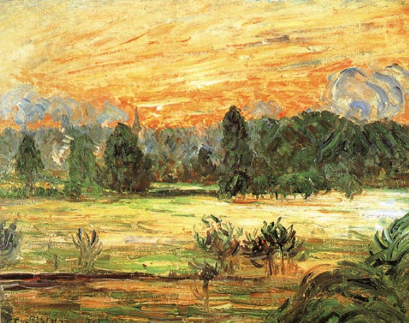 Camille Pissarro Sunsets oil painting picture